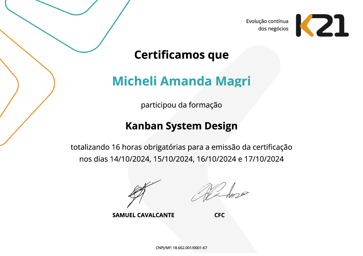 Certificado K21